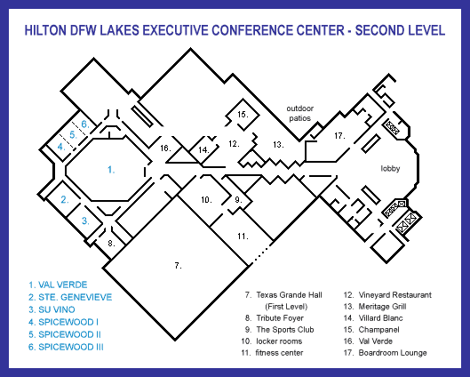 Hilton DFW Lakes Second Level